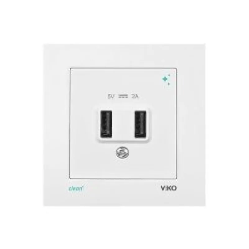 Viko Karre Clean USB Şarj Prizi 5V-2A