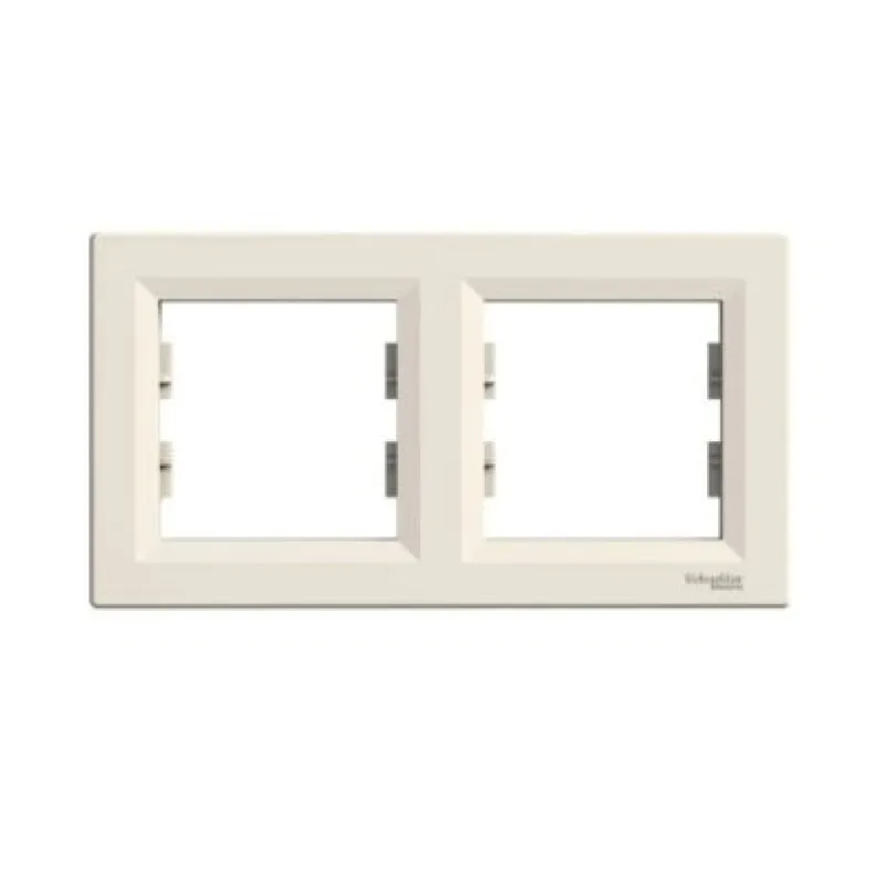 PARLAK KREM ALM. 2 Lİ YATAY ÇERÇEVE