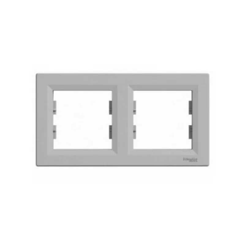 MİSTİK GRİ/FİLDİŞİ 2 Lİ YATAY ÇERÇEVE